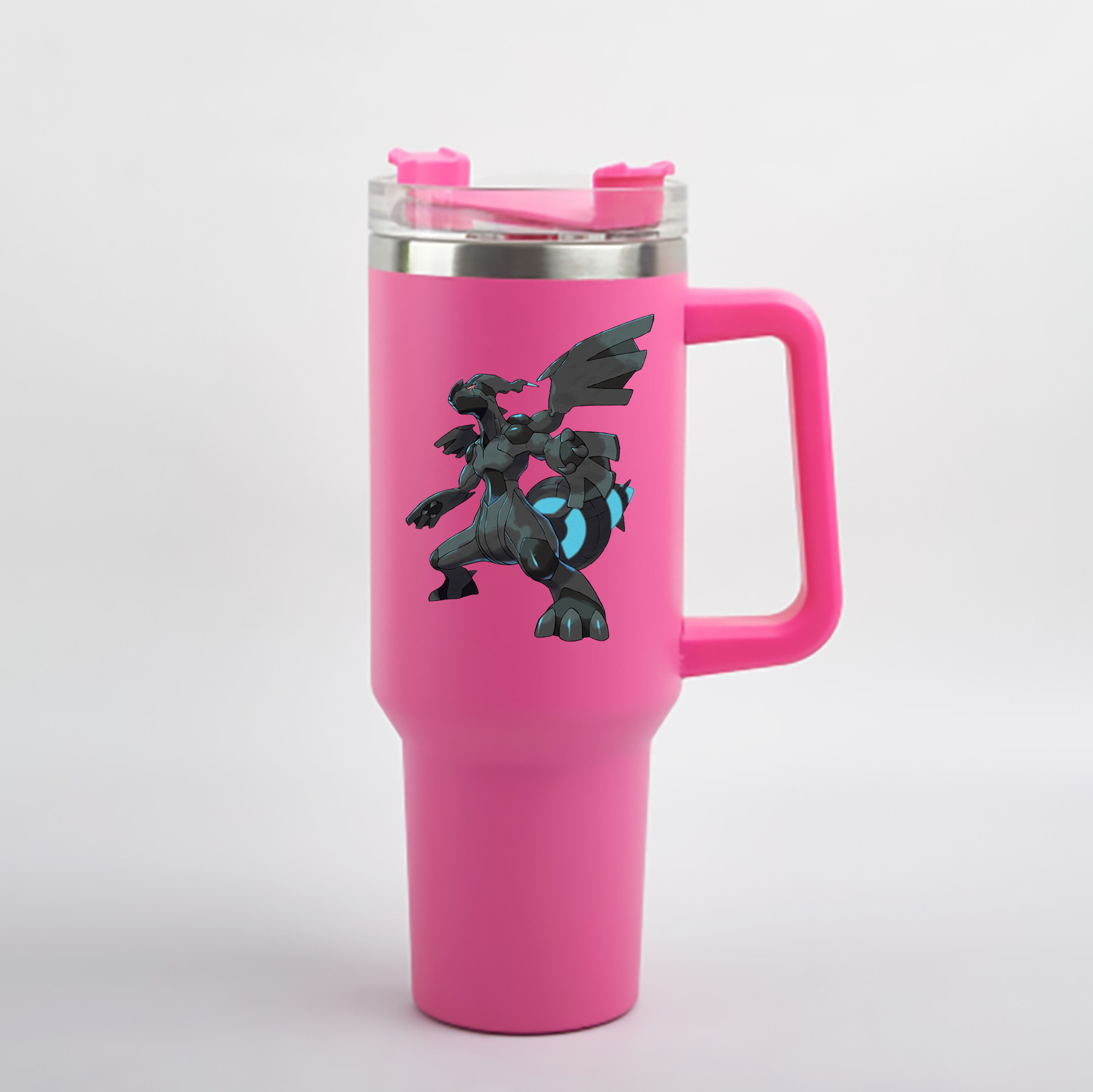 （画像用） ポケットモンスター Pokémon 1200mL車用タンブラー - クリスタルステッカー（プラスチックストロー付き）